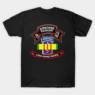 N Co 75th Ranger - 173rd Airborne Brigade - VN Ribbon - LRSD T-Shirt